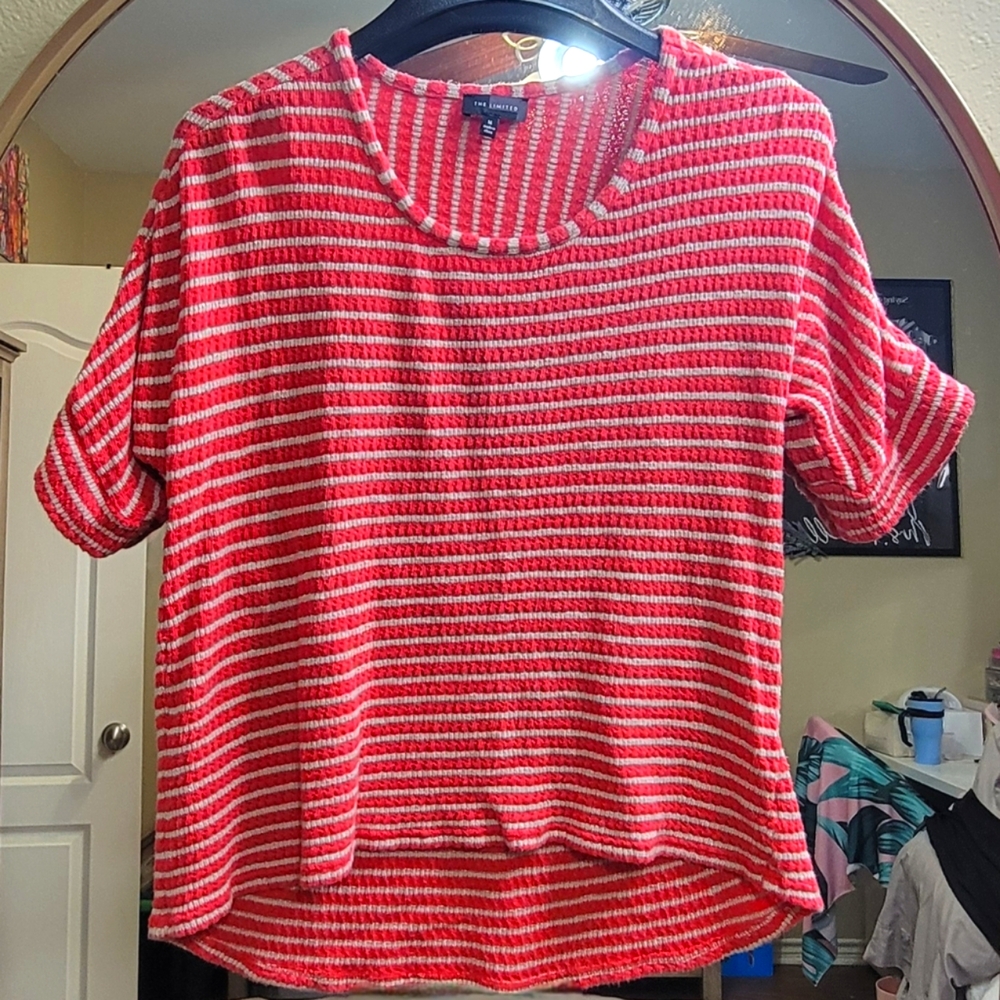 The Limited womens top, stretchy, striped, comfy
